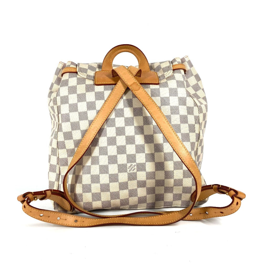 LOUIS VUITTON Backpack N41578 Damier Azur Canvas white Damier Azur Speron Women