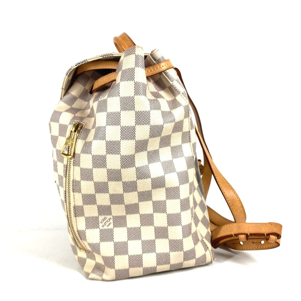 LOUIS VUITTON Backpack N41578 Damier Azur Canvas white Damier Azur Speron Women