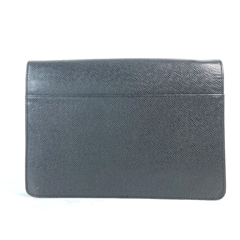 LOUIS VUITTON business bag  M30782 Taiga Leather black Taiga Selenga mens