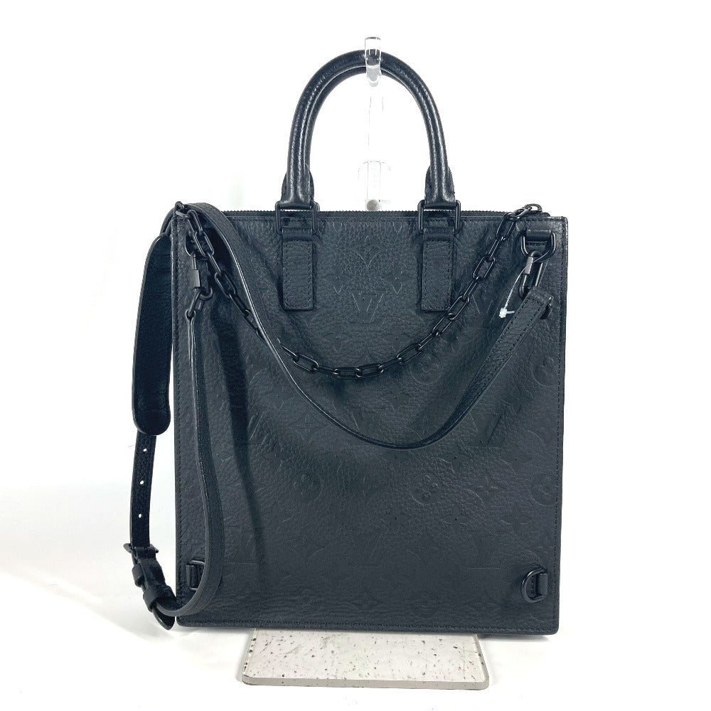 LOUIS VUITTON Shoulder Bag M55924 Taurillon Clemence Leather black Monogram Taurillon Clemence Sac Plat mens