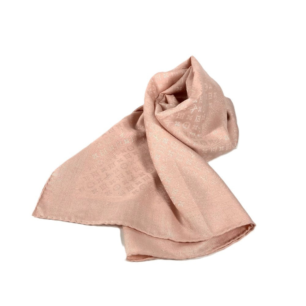 LOUIS VUITTON shawl M77370 Silk, Wool pink Monogram Shawl Evermore Women