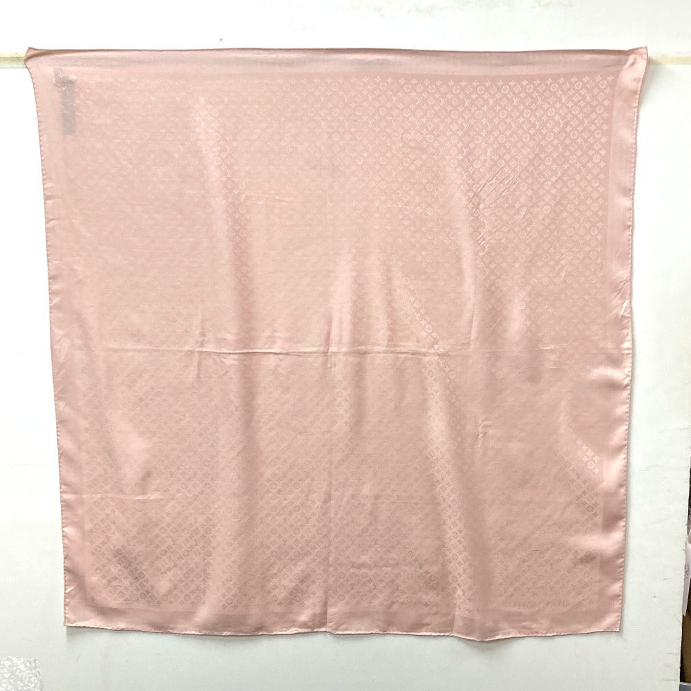 LOUIS VUITTON shawl M77370 Silk, Wool pink Monogram Shawl Evermore Women