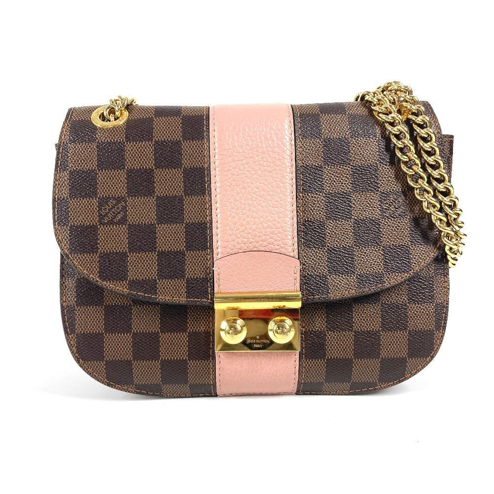 LOUIS VUITTON Shoulder Bag N64418 Damier canvas pink Damier Wight Women