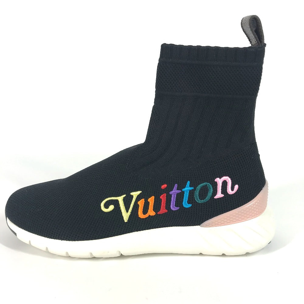 LOUIS VUITTON sneakers Canvas, Rubber black Aftergame Line Socks sneakers Women 35