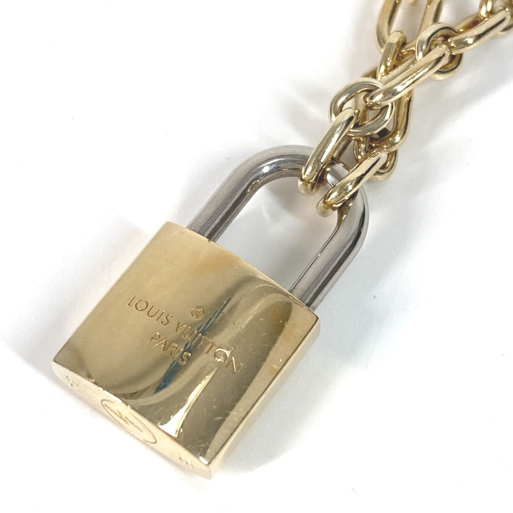 LOUIS VUITTON Necklace M62858 metal gold Lock Me Padlock Necklace mens