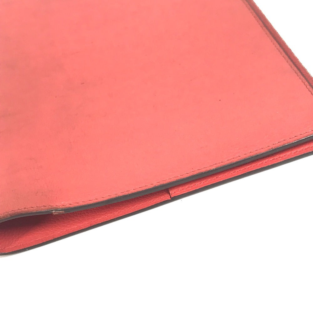 HERMES Note cover leather Orange Stationery Notepad "EA Zip" A5