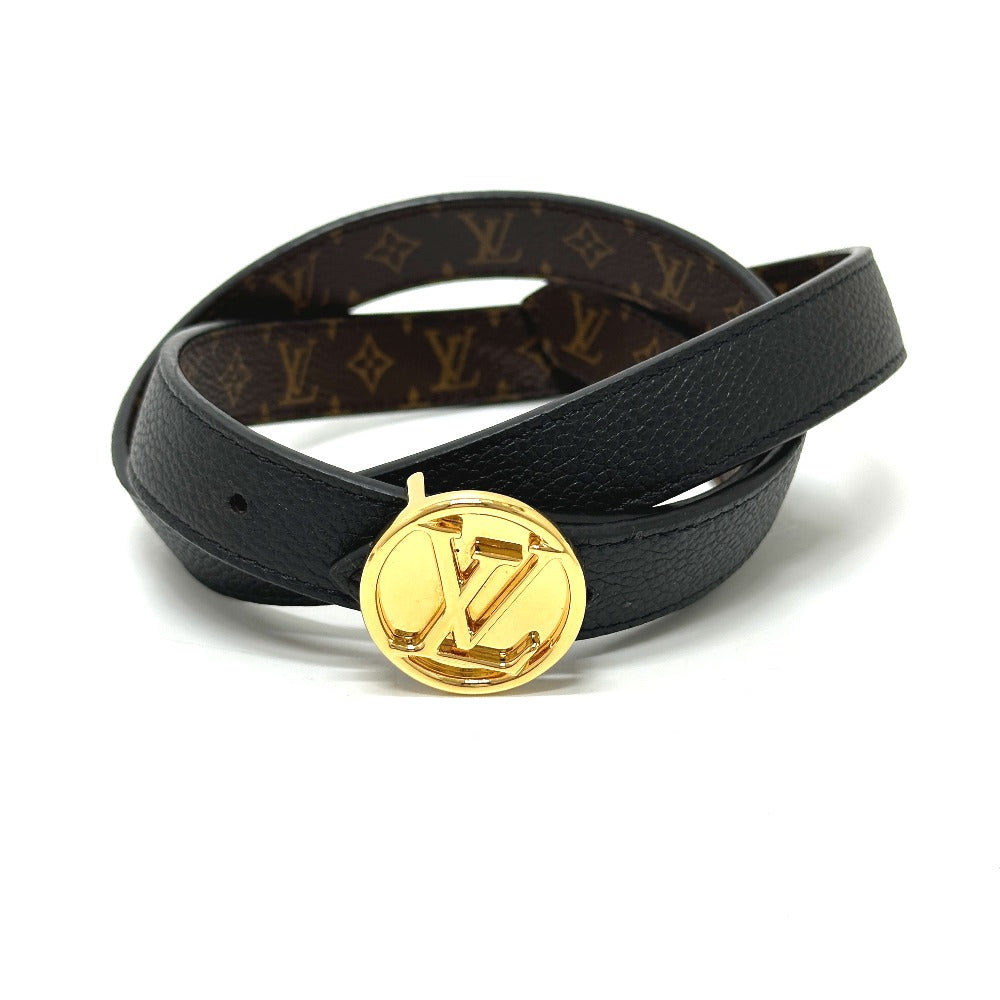 LOUIS VUITTON belt M0053X Monogram canvas Brown Monogram Santur LV Circle 20M 75
