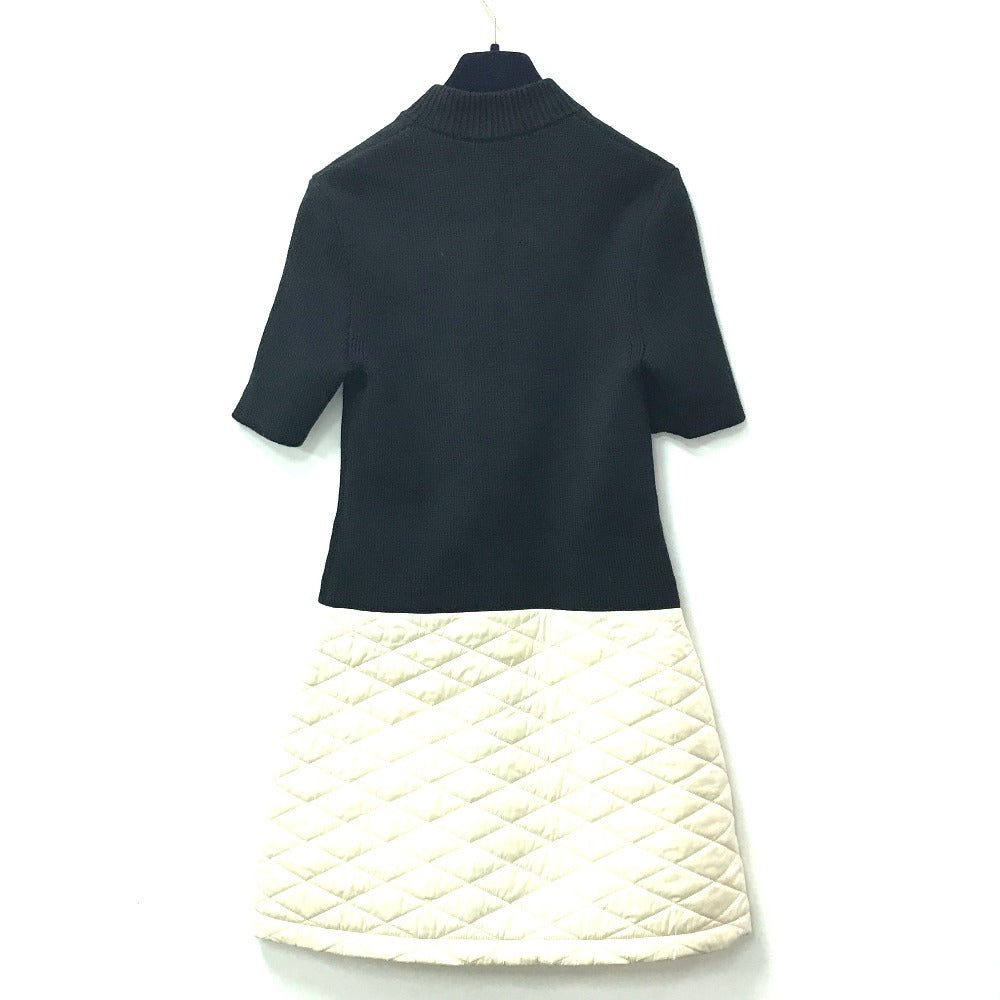 LOUIS VUITTON one piece Wool, Polyamide black logo bicolor XS