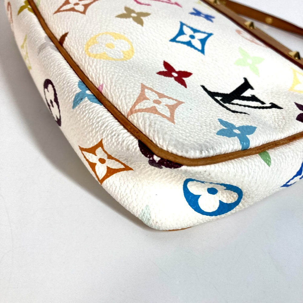 LOUIS VUITTON Shoulder Bag M92649 Monogram multicolor canvas white Monogram multicolor Pochette Accessoar