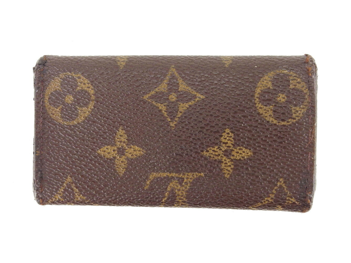 LOUIS VUITTON Key case Key holder M62631 Brown beige gold Multicles4