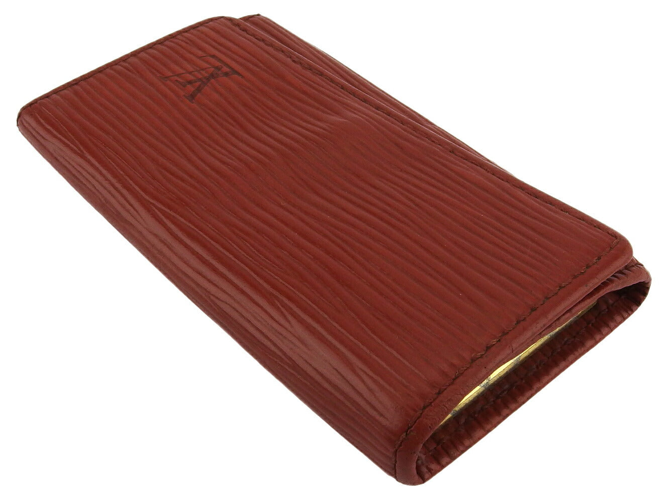 LOUIS VUITTON Key case Key holder  Brown gold Multicles4