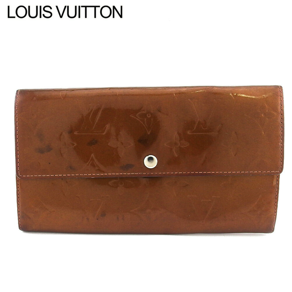 LOUIS VUITTON Long Wallet Purse M91174 Brown gold Pochette Porto MonÃÂ©credi