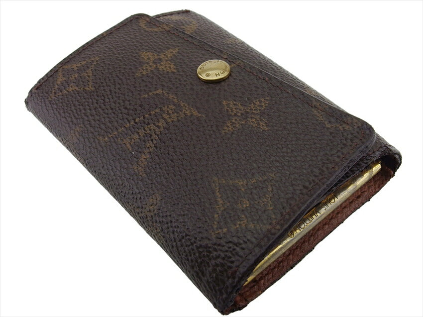 LOUIS VUITTON Key case Key holder  M62630 Brown beige gold Multicles6