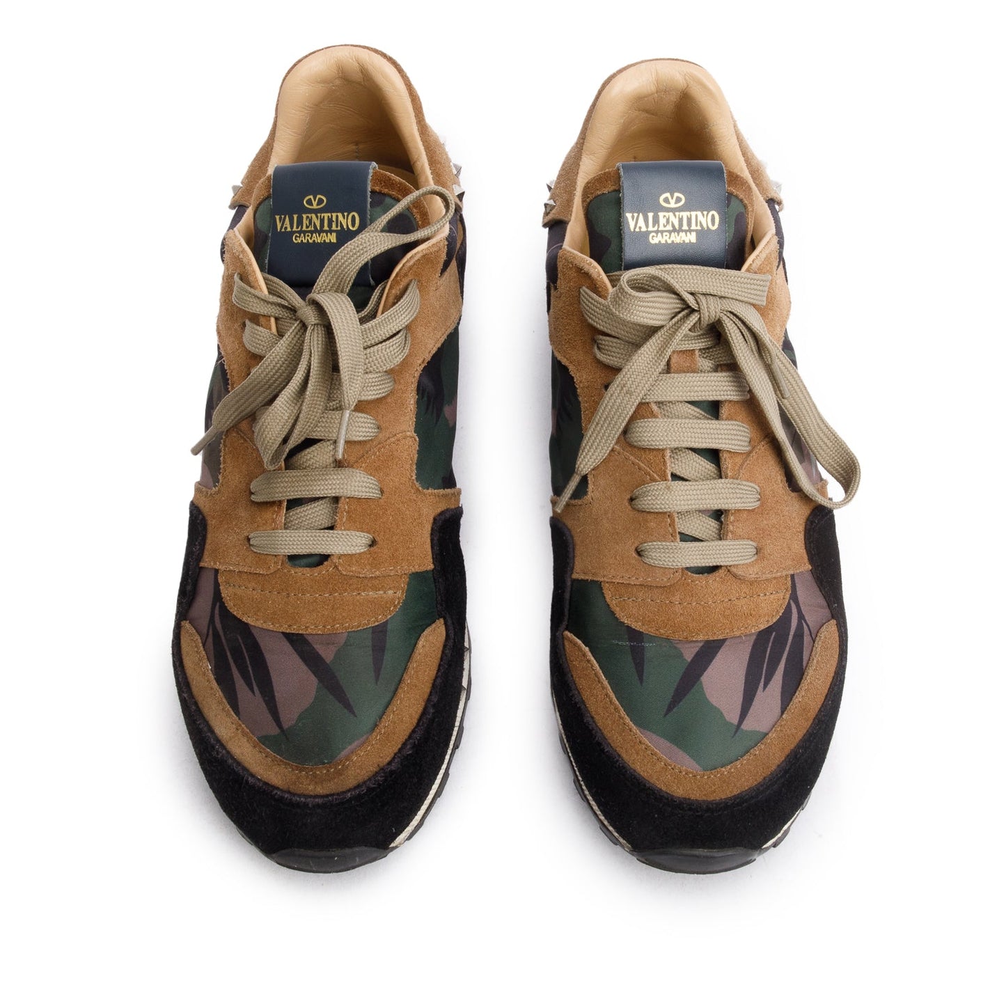 Valentino Brown Camouflage Rockrunner Sneaker, Size 41
