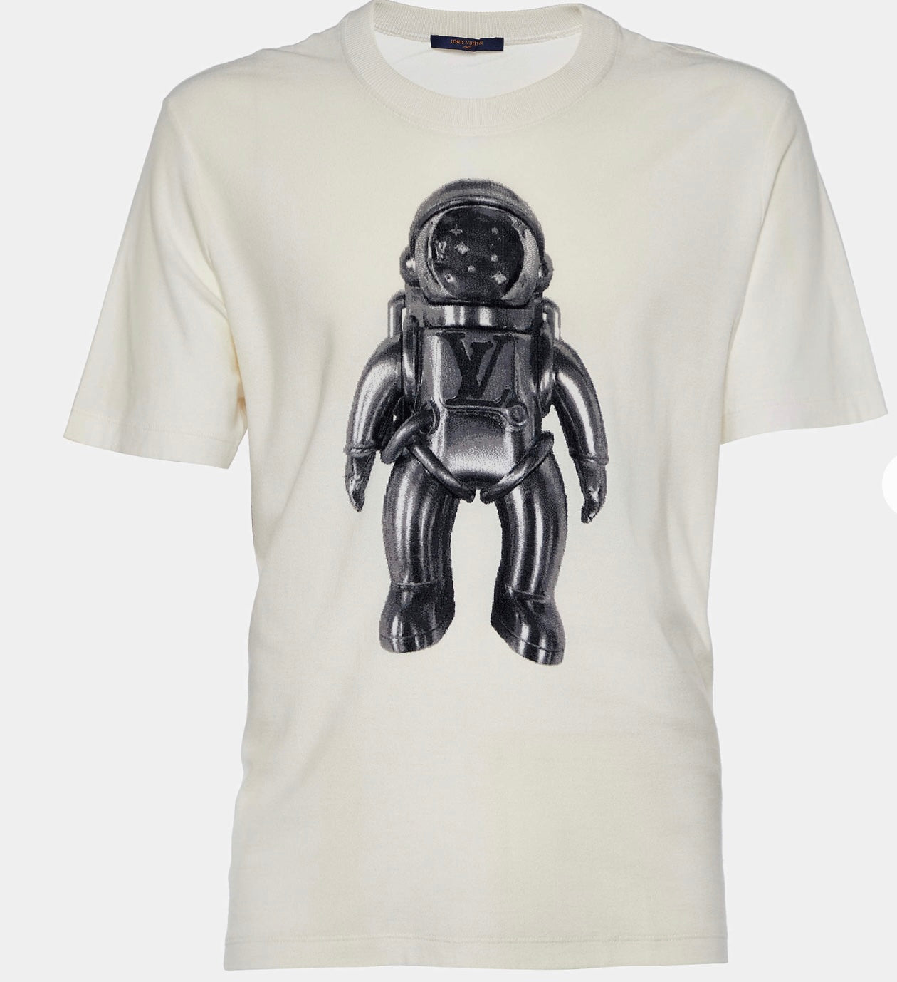 LOUIS VUITTON COTTON JACQUARD VELOUR SPACEMAN T-SHIRT
