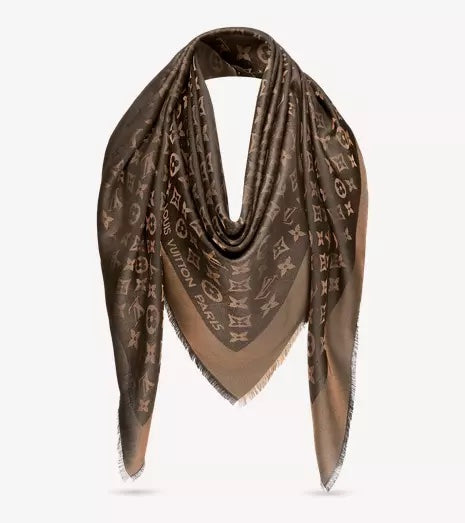 LOUIS VUITTON MONOGRAM SILK BLEND SHINE SHAWL