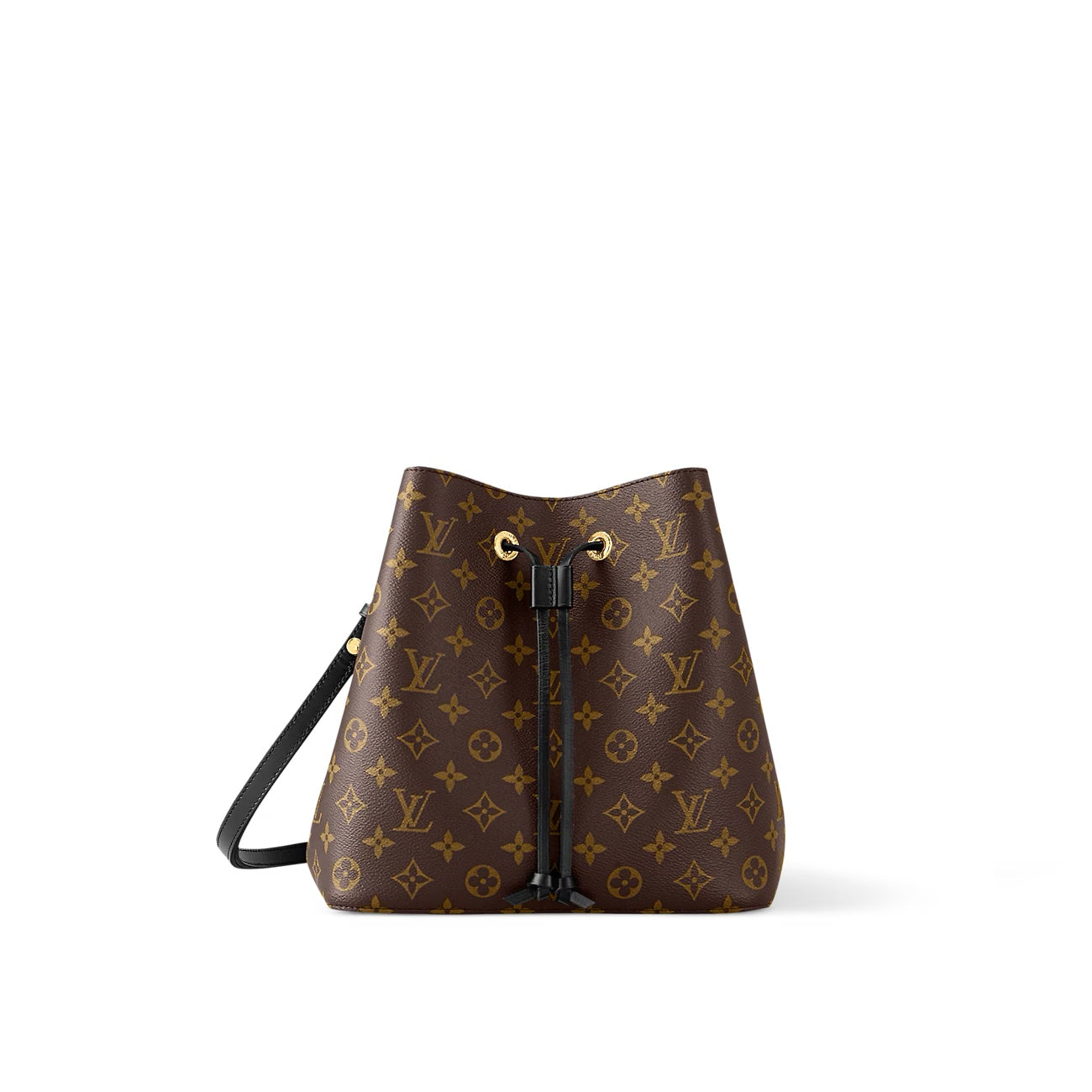 LOUIS VUITTON MONOGRAM NOÃNOE MM SHOULDER BAG BLACK