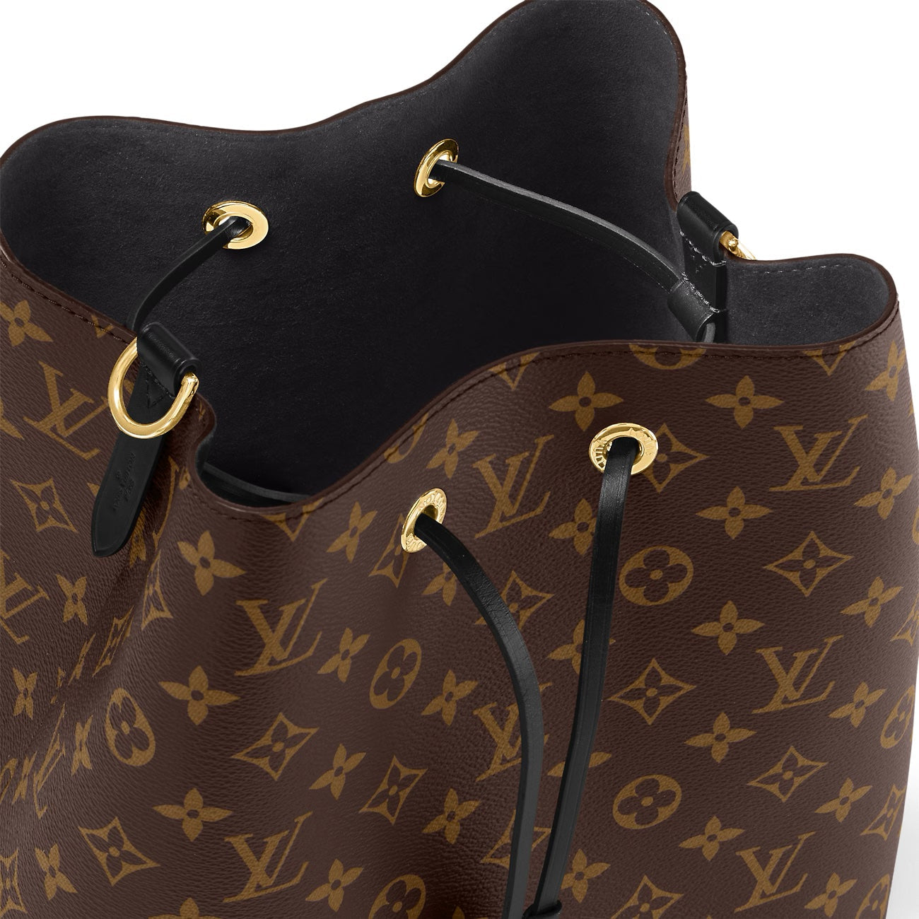 LOUIS VUITTON MONOGRAM NOÃNOE MM SHOULDER BAG BLACK