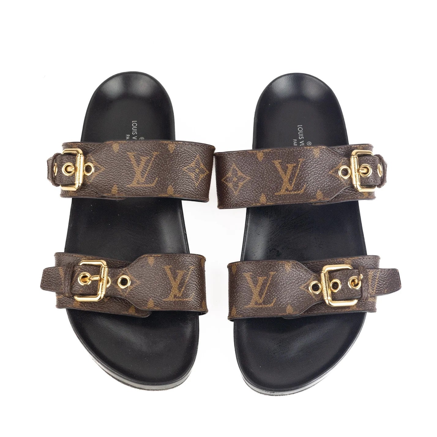 LOUIS VUITTON BOM DIA MONOGRAM COMFORT MULES