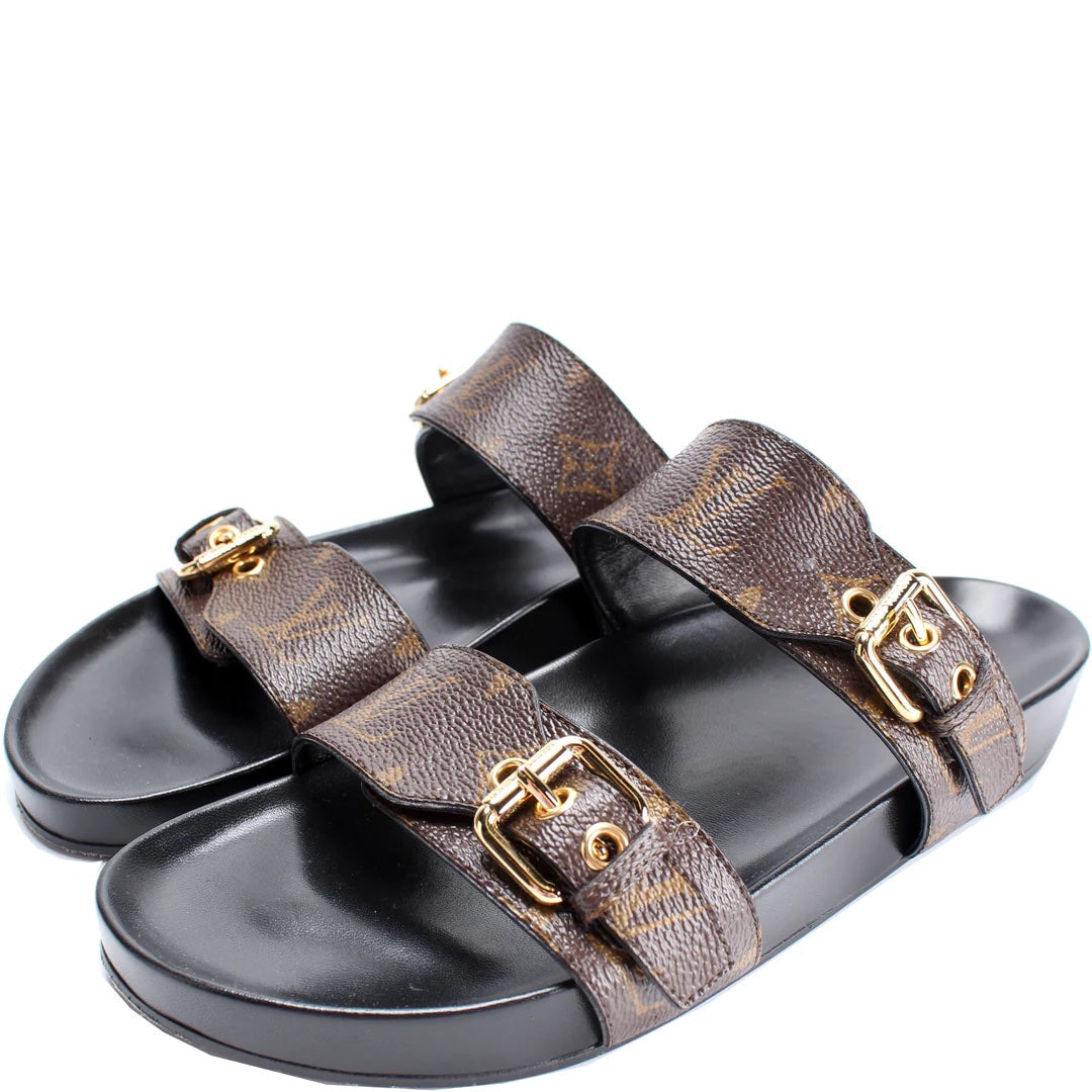 LOUIS VUITTON BOM DIA MONOGRAM COMFORT MULES