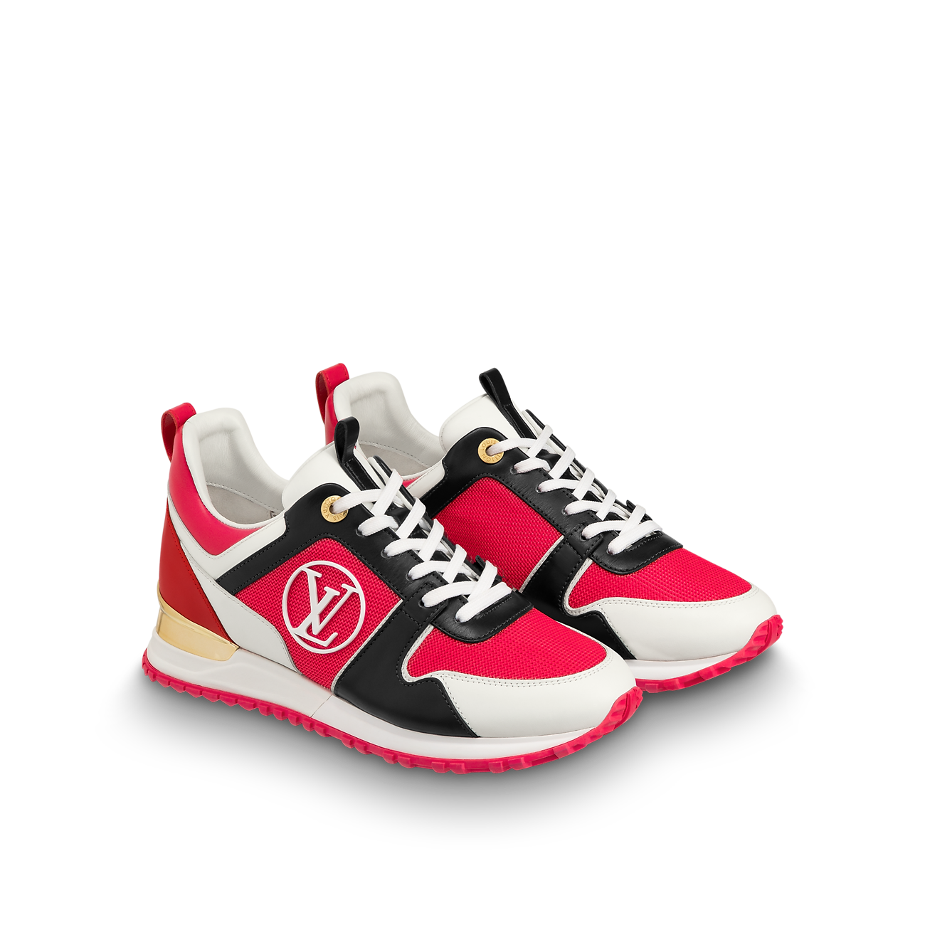 LOUIS VUITTON CALFSKIN LEATHER RUN AWAY SNEAKERS