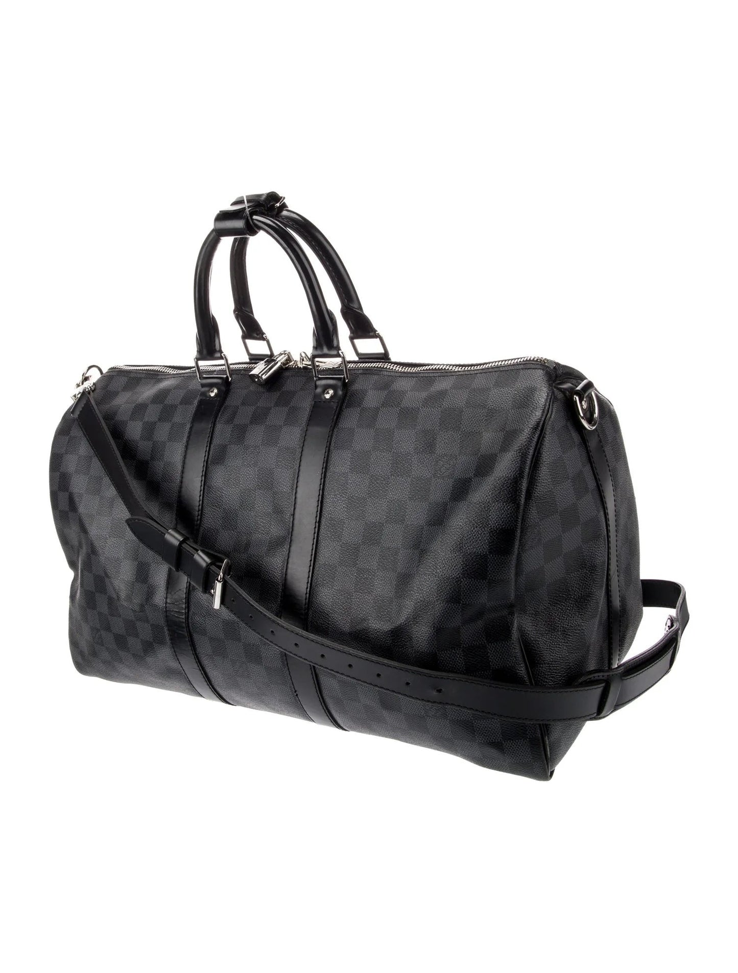 LOUIS VUITTON DAMIER GRAPHITE KEEPALL BANDOULIÃRE 45 BAG