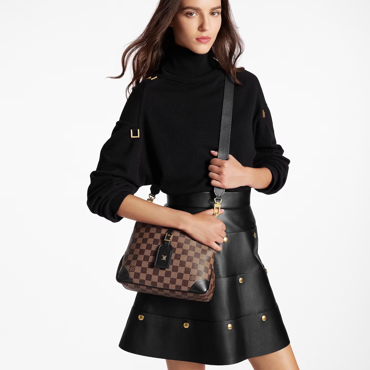 LOUIS VUITTON DAMIER EBENE ODÃON PM BAG BLACK