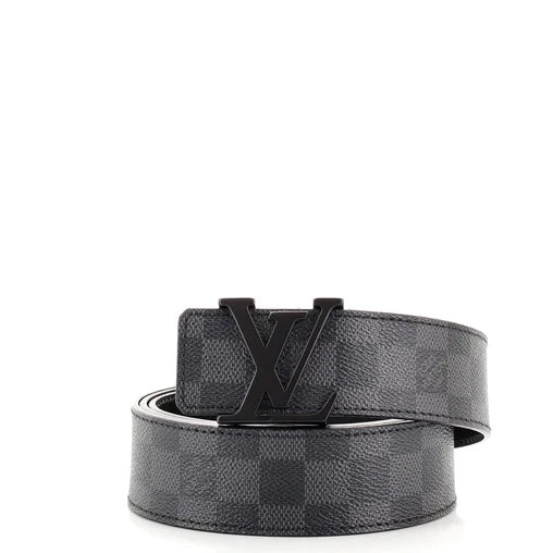 LOUIS VUITTON LV INITIALS DAMIER GRAPHITE BELT