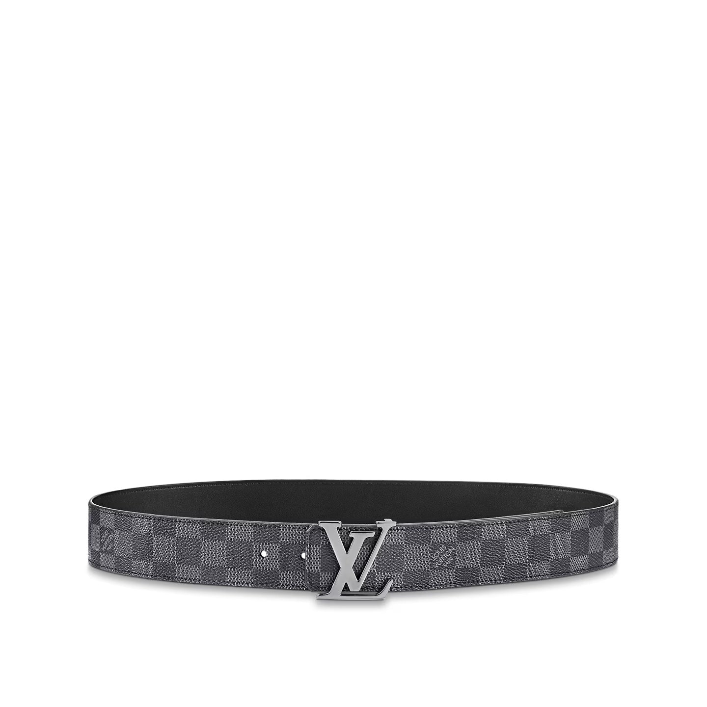 LOUIS VUITTON LV INITIALS DAMIER GRAPHITE BELT