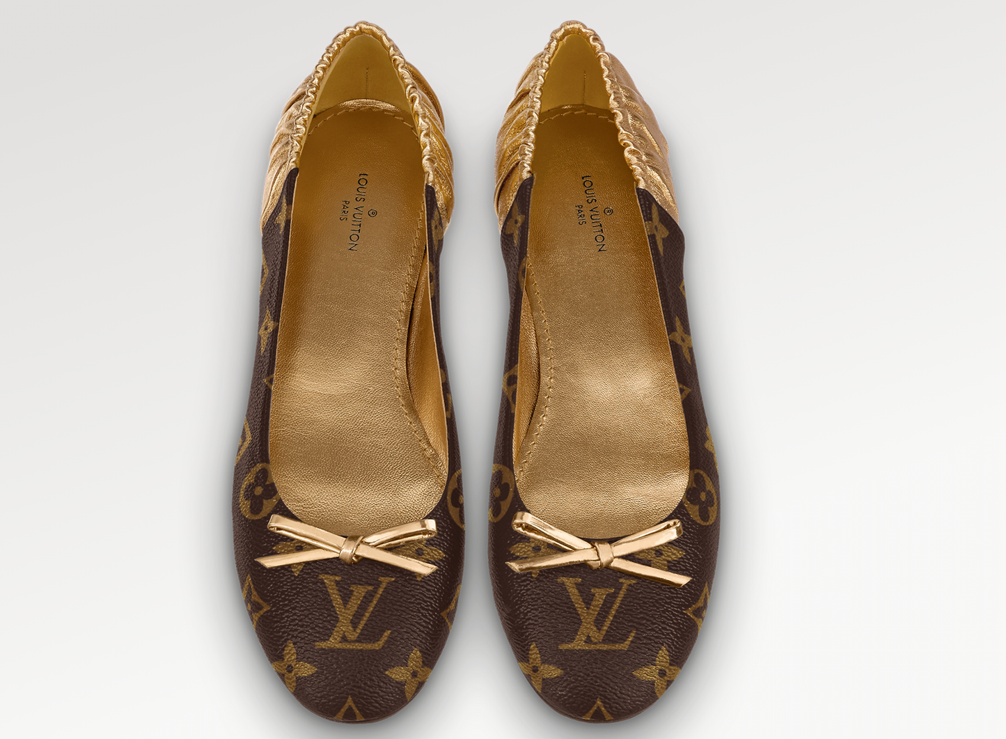 LOUIS VUITTON MONOGRAM JOY BALLERINA SHOES