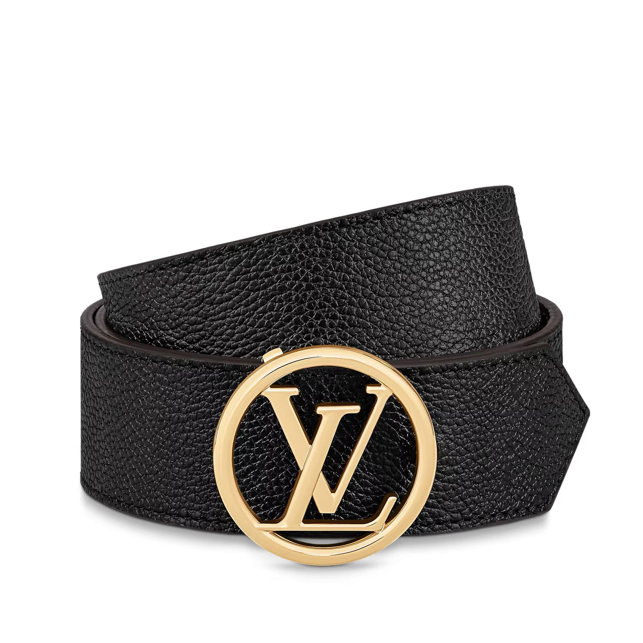 LOUIS VUITTON LV MONOGRAM CIRCLE BUCKLE REVERSIBLE BELT