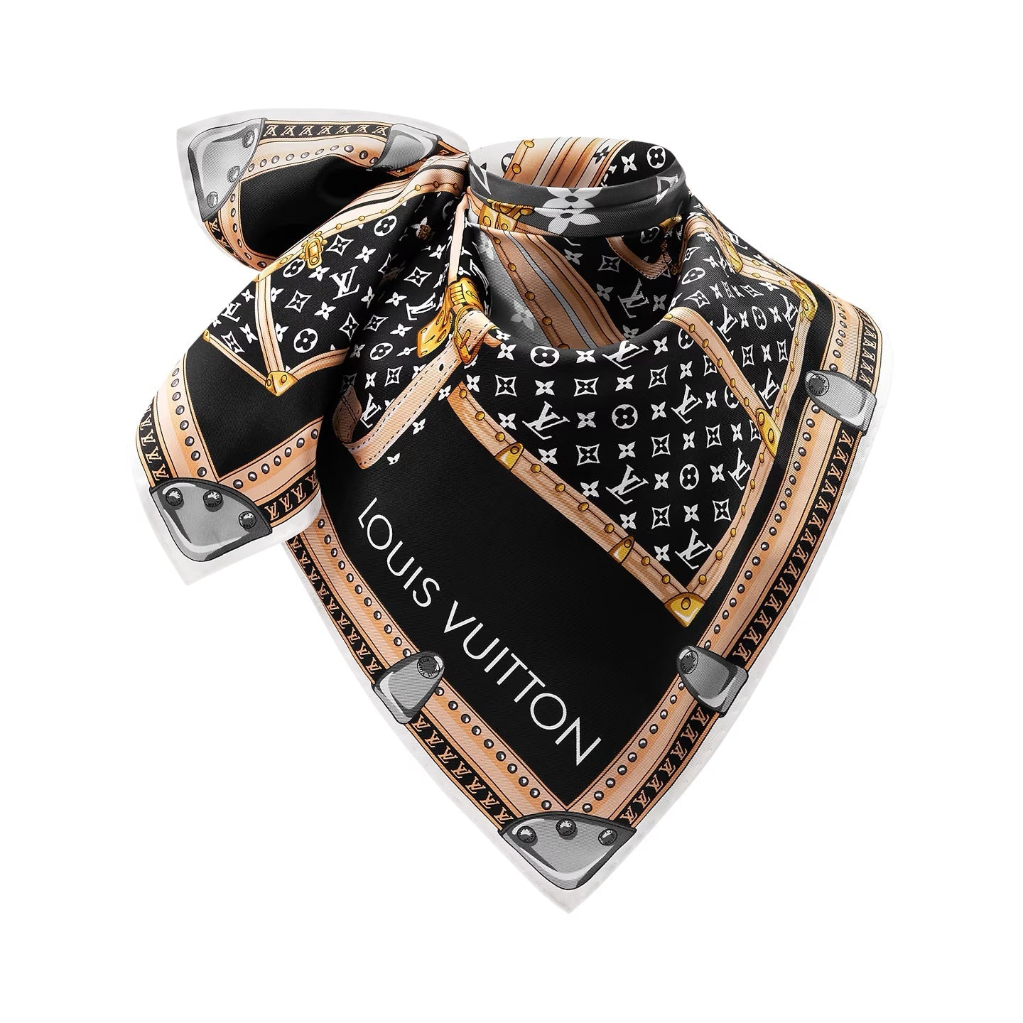 LOUIS VUITTON LET'S GO SILK SCARF