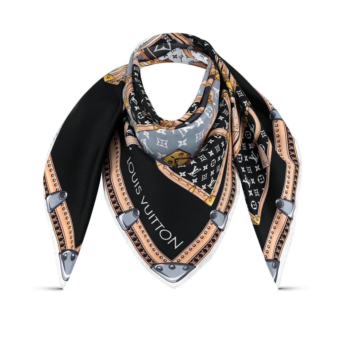 LOUIS VUITTON LET'S GO SILK SCARF