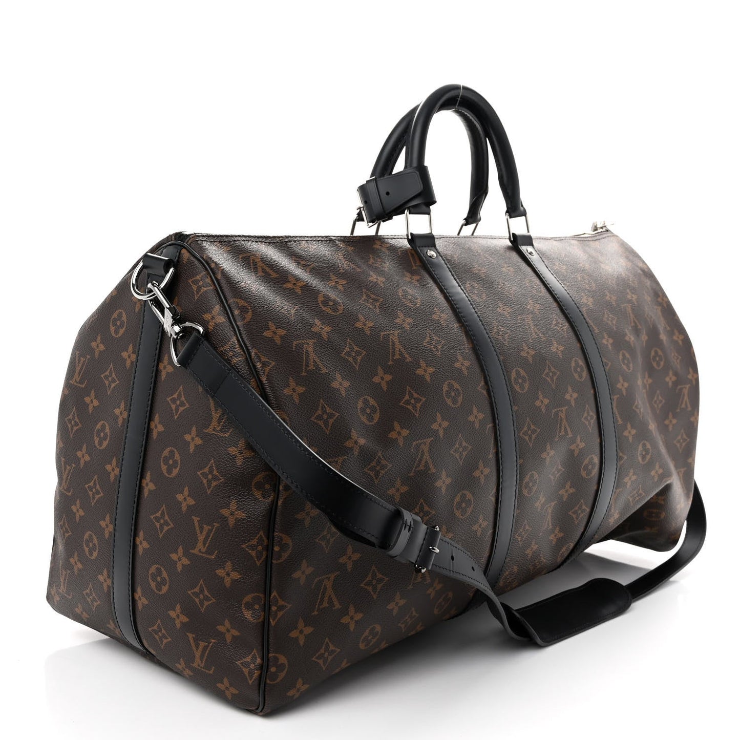 LOUIS VUITTON MONOGRAM MACASSAR KEEPALL BANDOULIÃRE 55 BAG