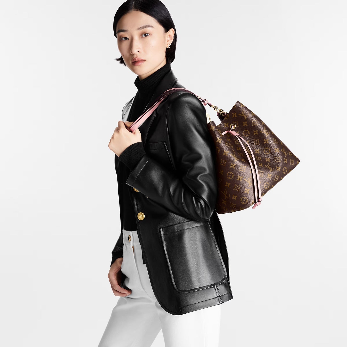 LOUIS VUITTON NÃONOÃ MONOGRAM BAG ROSE POUDRE