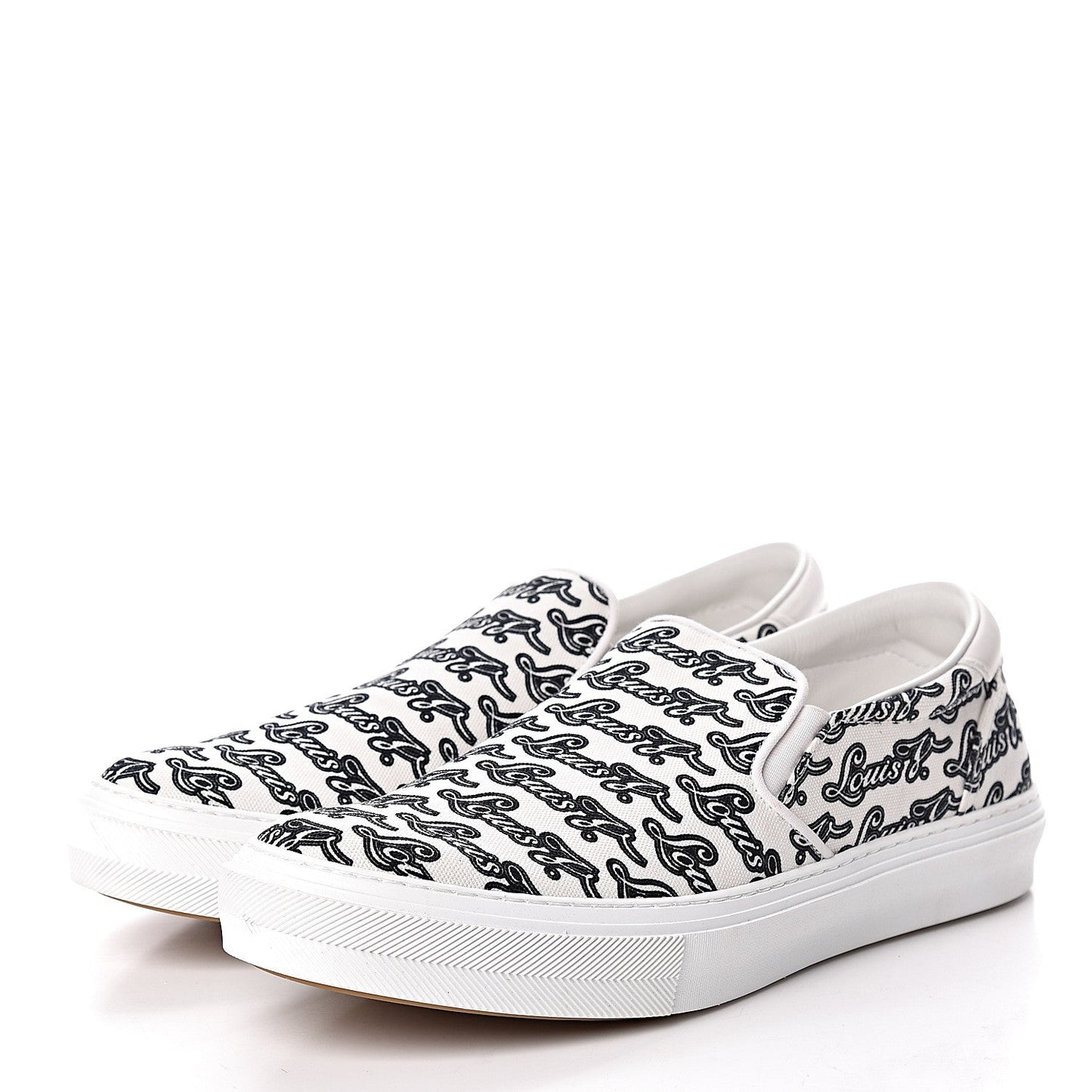 LOUIS VUITTON MEN'S CANVAS TROCADERO SLIP-ON SNEAKERS