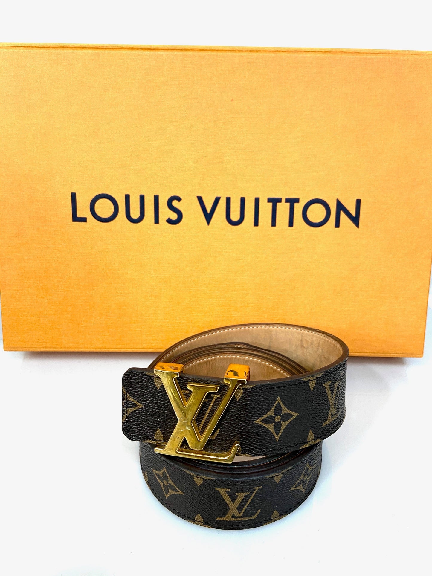 LOUIS VUITTON 40MM MONOGRAM LV BUCKLE BELT