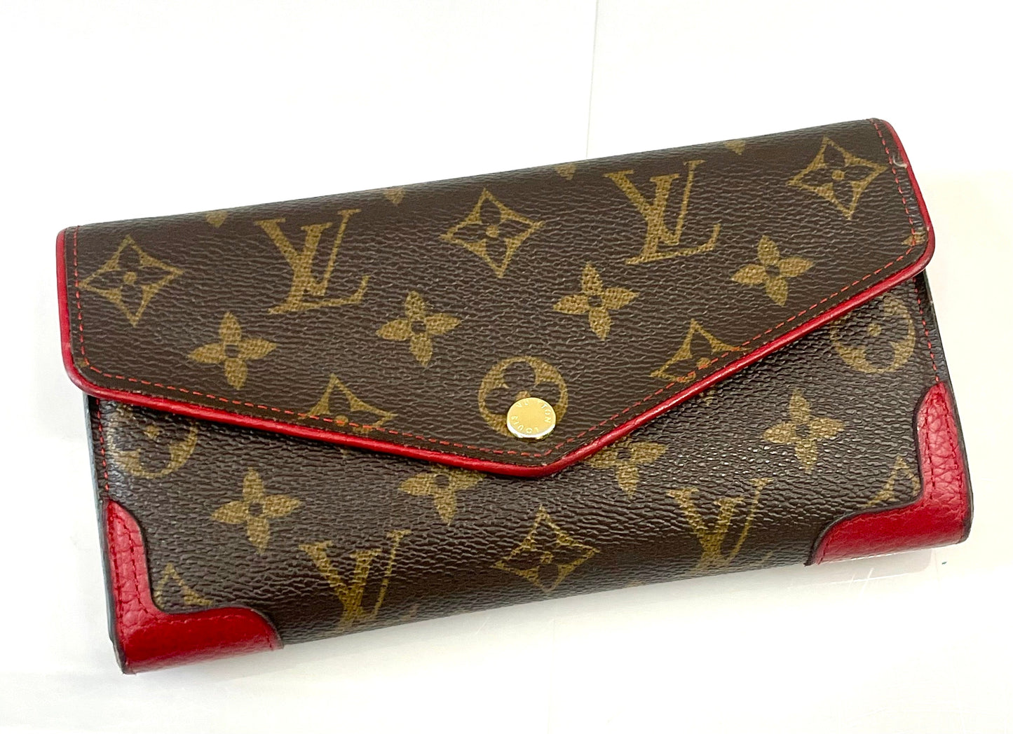 LOUIS VUITTON MONOGRAM CERISE PORTEFEUILLE REITRO SARAH WALLET