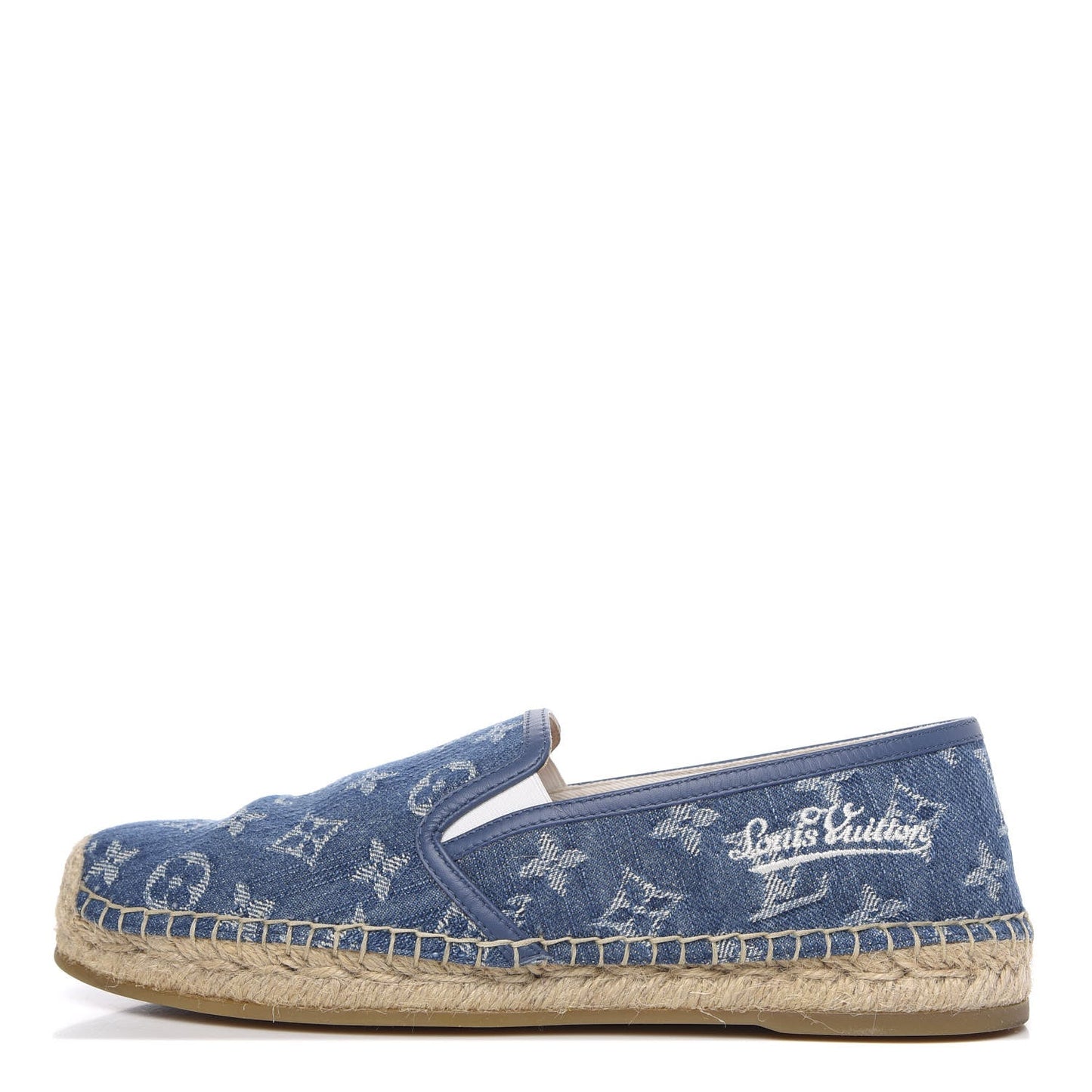 LOUIS VUITTON MONOGRAM DENIM MEN'S BIDART ESPADRILLES