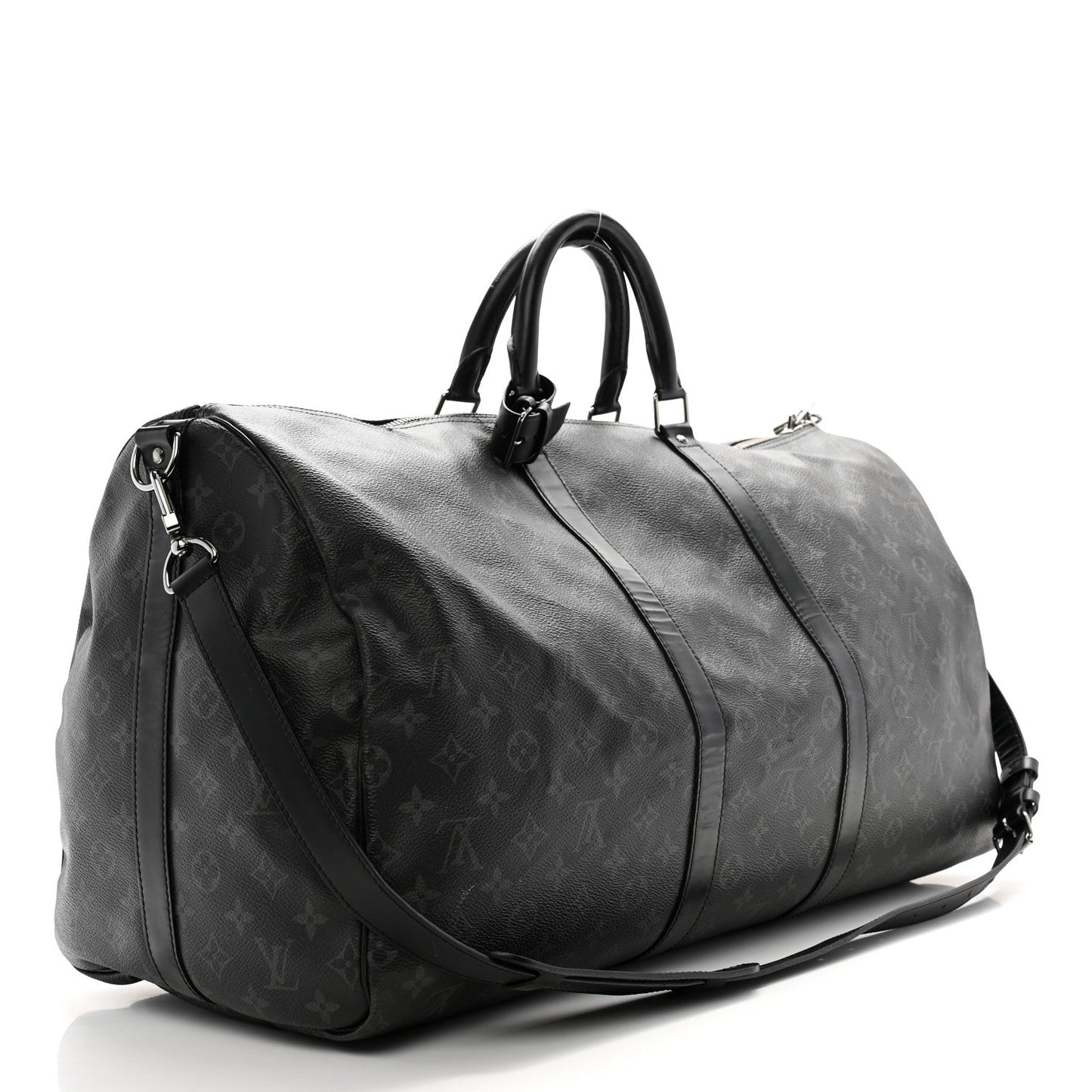 LOUIS VUITTON MONOGRAM ECLIPSE KEEPALL BANDOULIÃRE 55 BAG