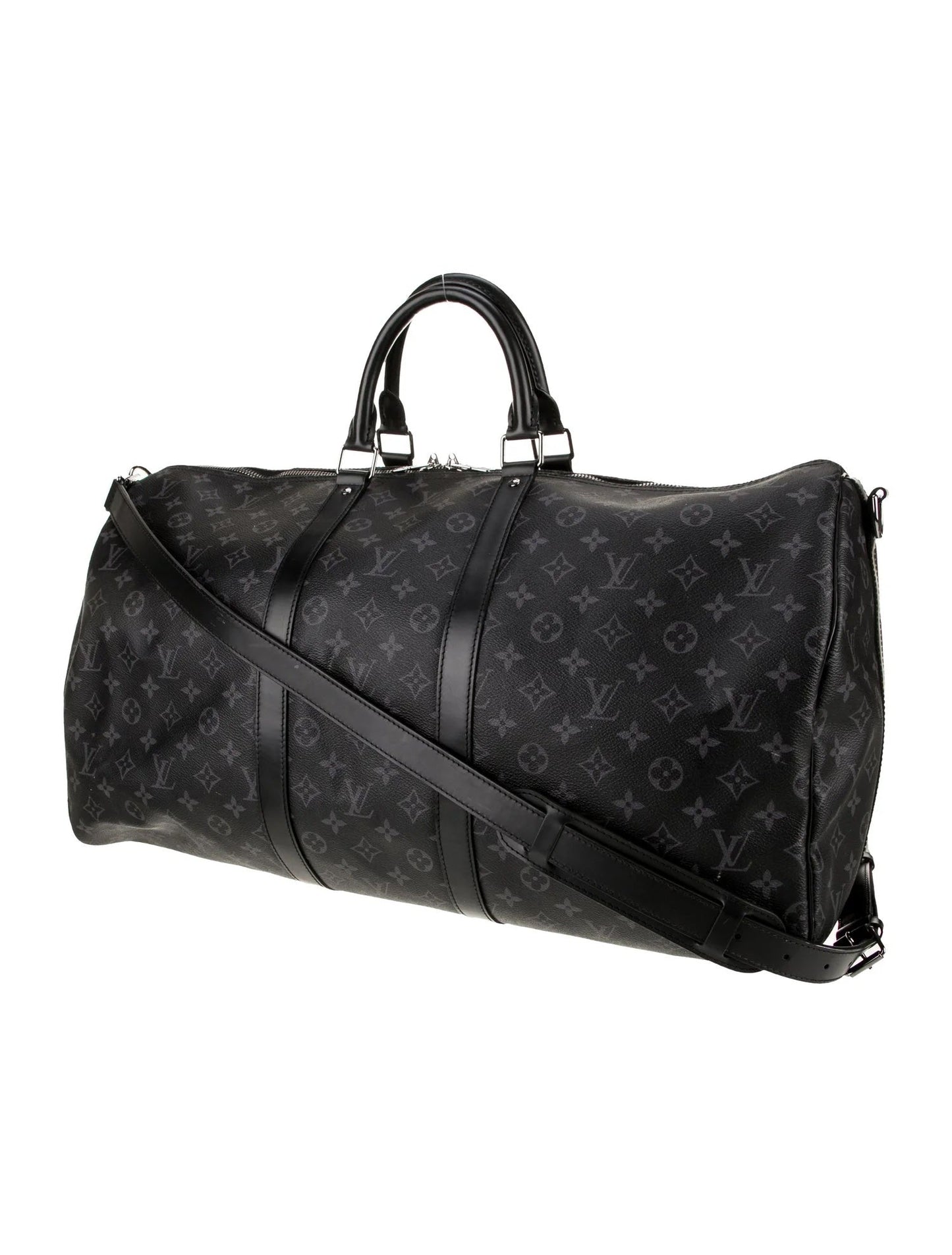 LOUIS VUITTON MONOGRAM ECLIPSE KEEPALL BANDOULIÃRE 55 BAG