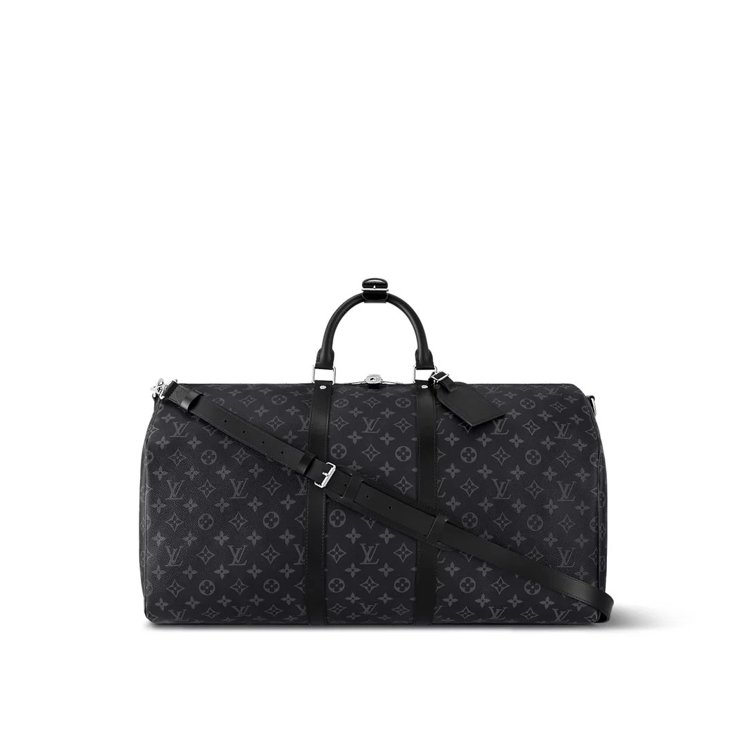 LOUIS VUITTON MONOGRAM ECLIPSE KEEPALL BANDOULIÃRE 55 BAG