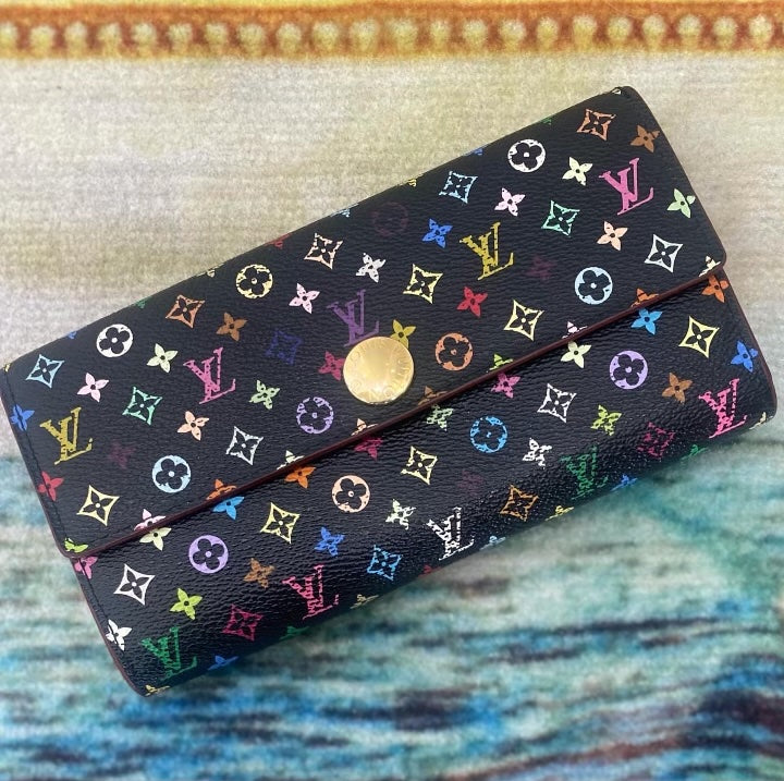 LOUIS VUITTON MULTICOLOR MONOGRAM SARAH WALLET