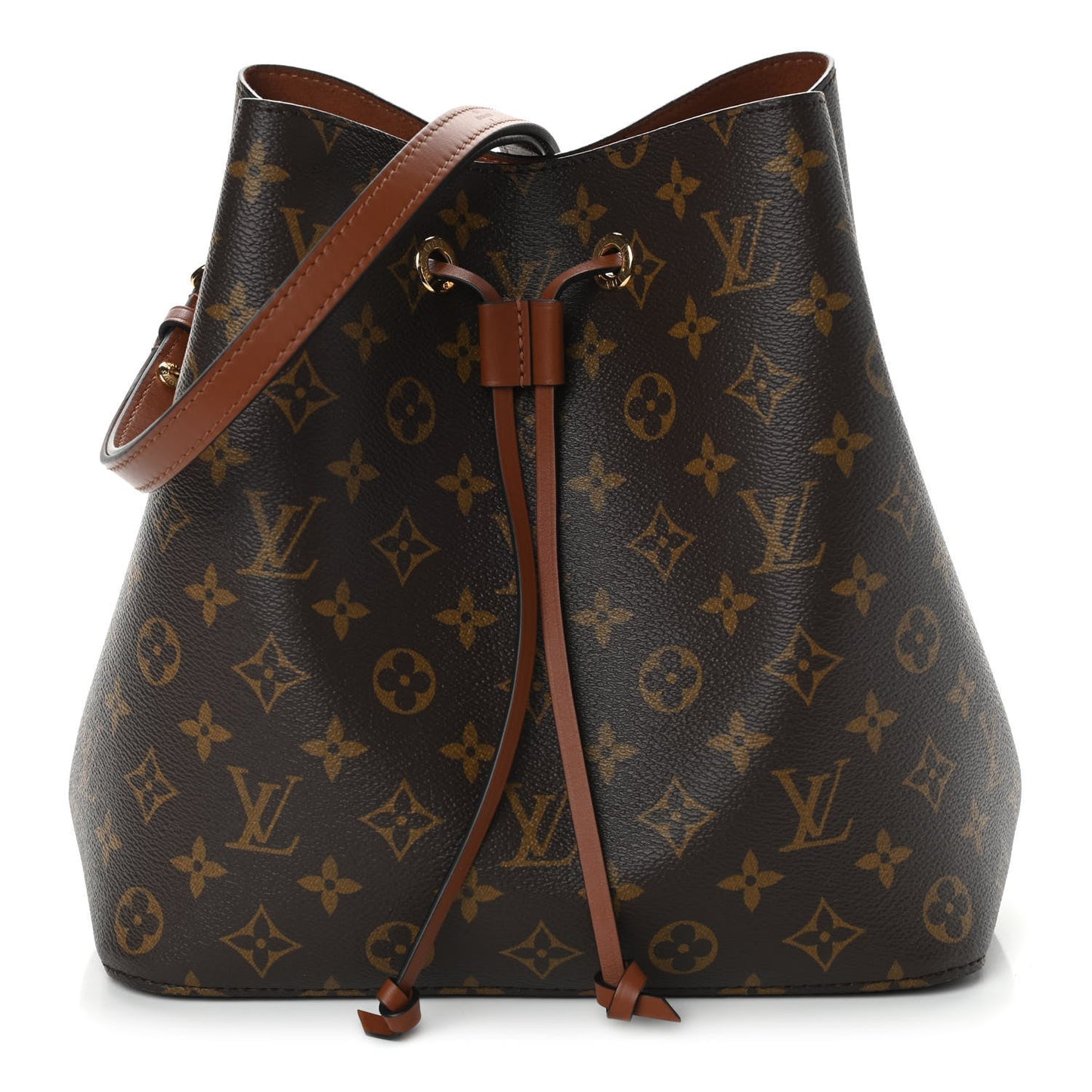 LOUIS VUITTON MONOGRAM NOÃNOE MM SHOULDER BAG CARAMEL