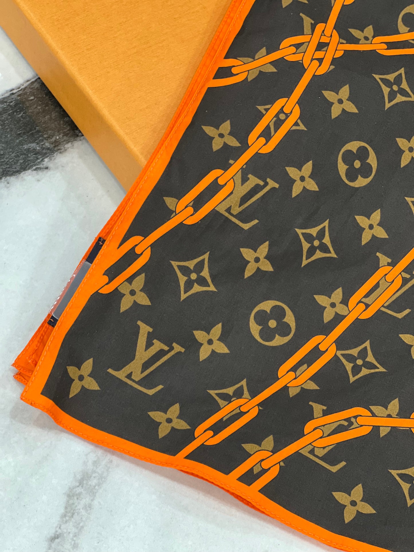 LOUIS VUITTON MONOGRAM SOLAR RAY BANDANA SCARF