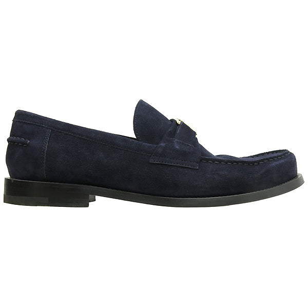 LOUIS VUITTON MONTE CARLO SUEDE LV LOGO LOAFERS