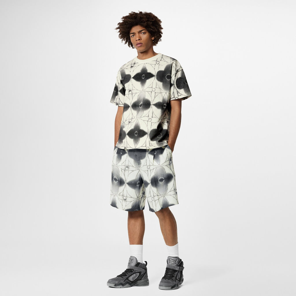 LOUIS VUITTON PRINTED SHIBORI TIE-DYE T-SHIRT