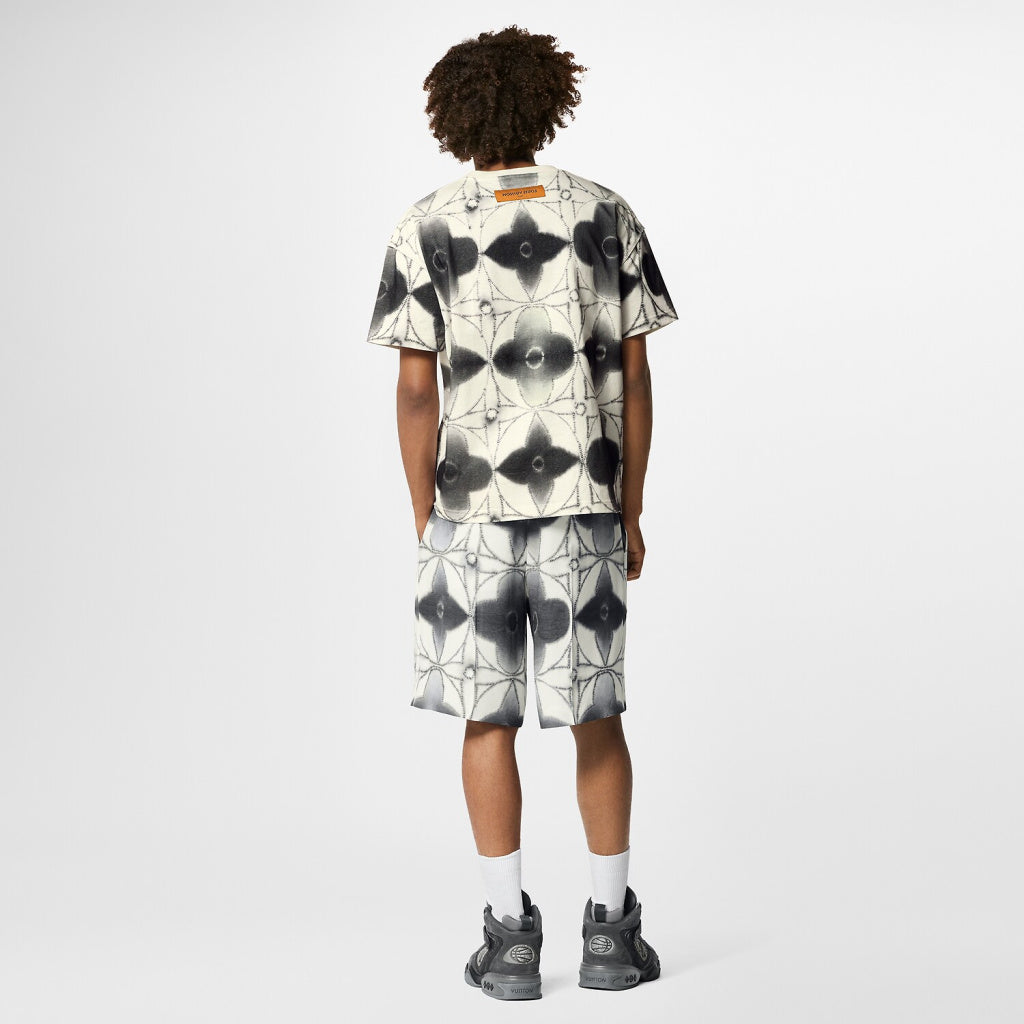 LOUIS VUITTON PRINTED SHIBORI TIE-DYE T-SHIRT