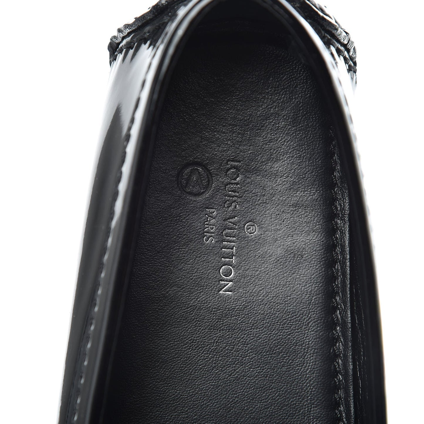 LOUIS VUITTON PATENT LEATHER OXFORD LOAFERS
