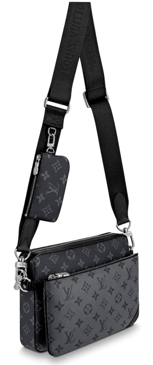 LOUIS VUITTON REVERSE MONOGRAM ECLIPSE TRIO MESSENGER BAG